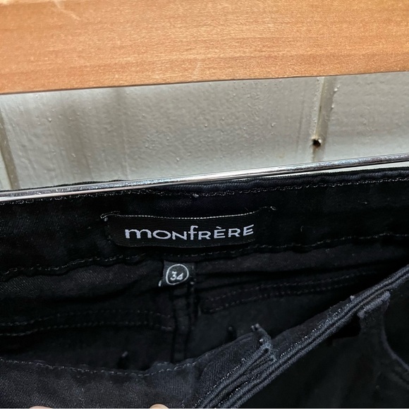 Monfrère Greyson Skinny Jeans in Noir - Picture 4 of 8